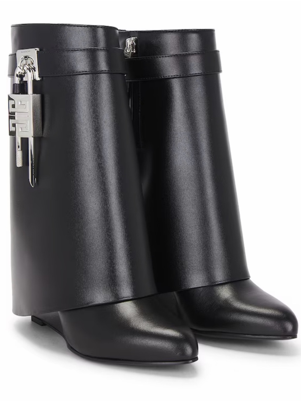 Givenchy Shark Lock leather boots